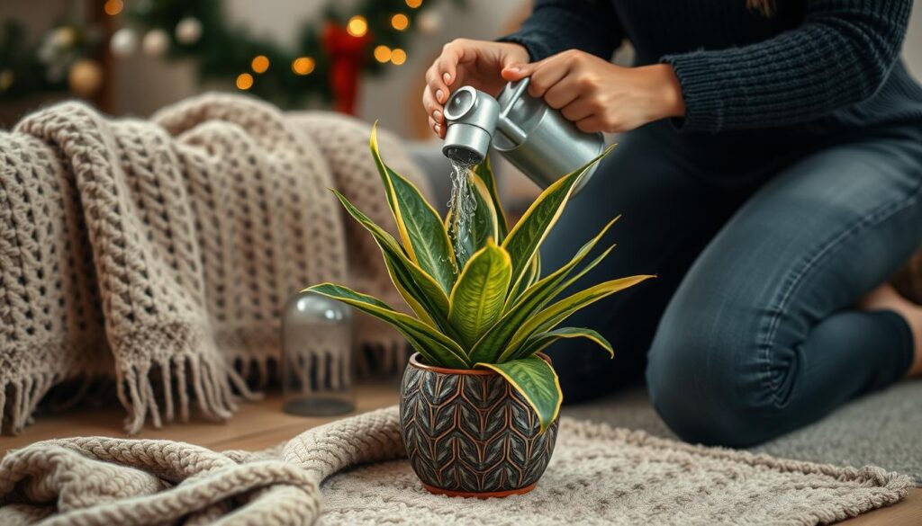 How to Water a Snake Plant During Winter